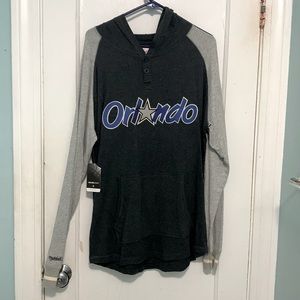 NBA Mitchell & Ness Hardwood Classic Orlando Light Hoodie Size XL